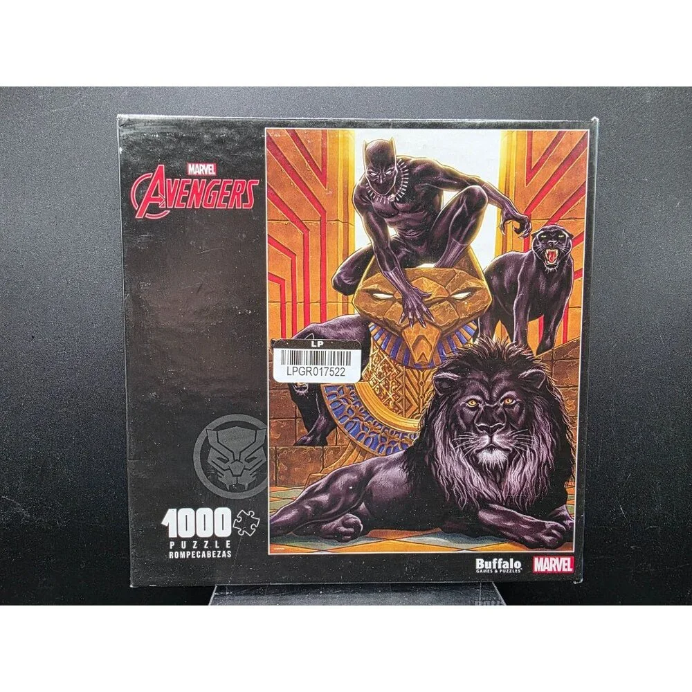 Marvel Avengers Black Panther 1000-Piece Jigsaw Puzzle By Buffalo  FSC Certified